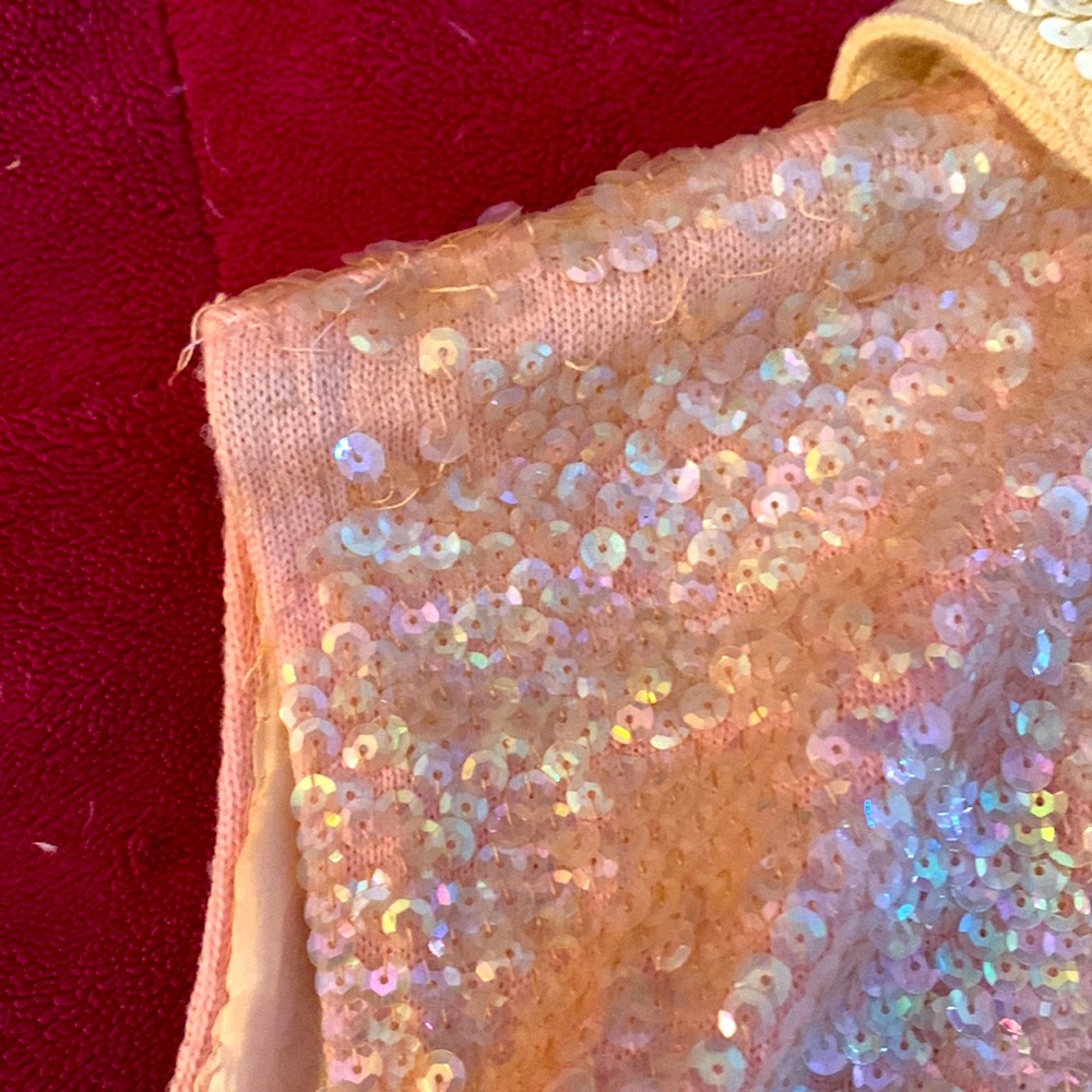 Vintage wool knit with sequence - Picture 5 of 5
